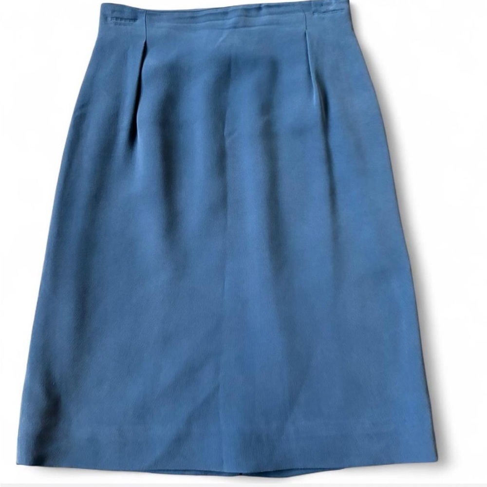 Rena Rowan Dusty Blue Pencil Skirt